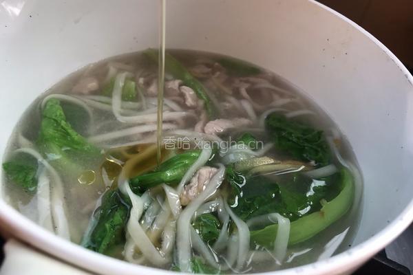 青菜肉丝面的做法图解11
