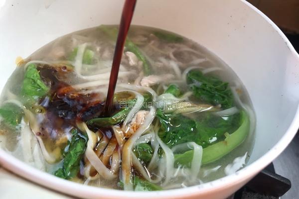 青菜肉丝面的做法图解12