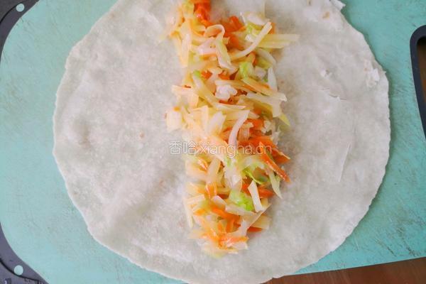 土豆胡萝卜丝卷饼的做法图解7