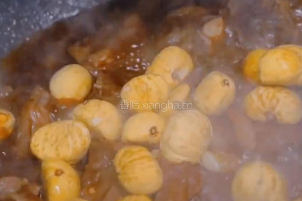 栗子焖牛大排的做法图解4