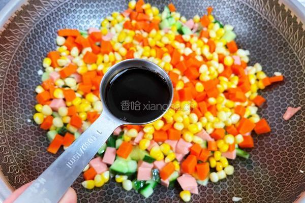 彩蔬火腿丁的做法图解13
