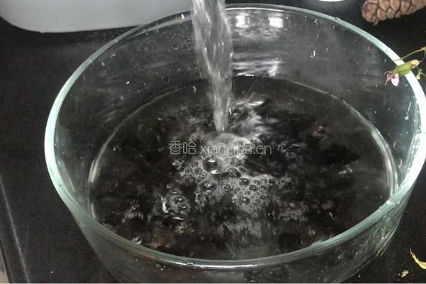 黑木耳山药脊骨汤的做法图解1
