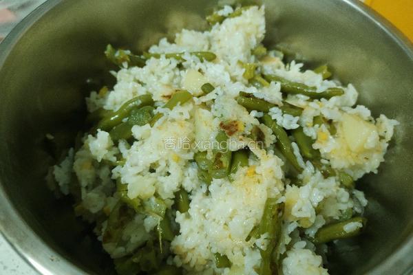 豆角焖饭的做法图解14