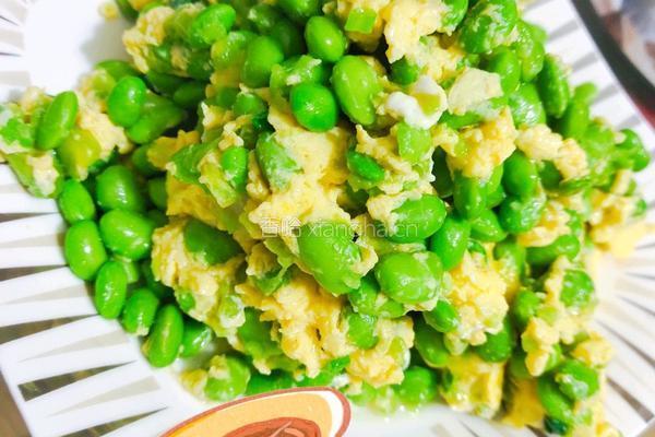 毛豆炒鸡蛋的做法图解6