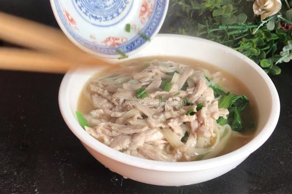 小白菜瘦肉面条的做法图解11