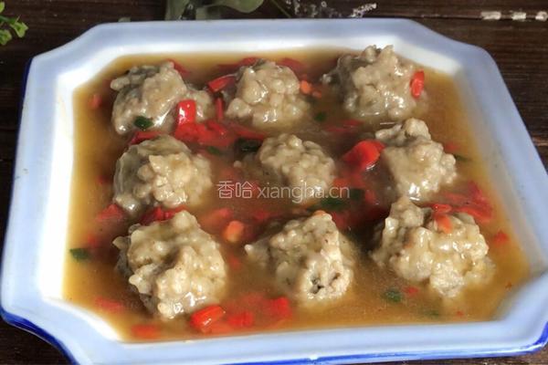 茄泥肉丸的做法图解10
