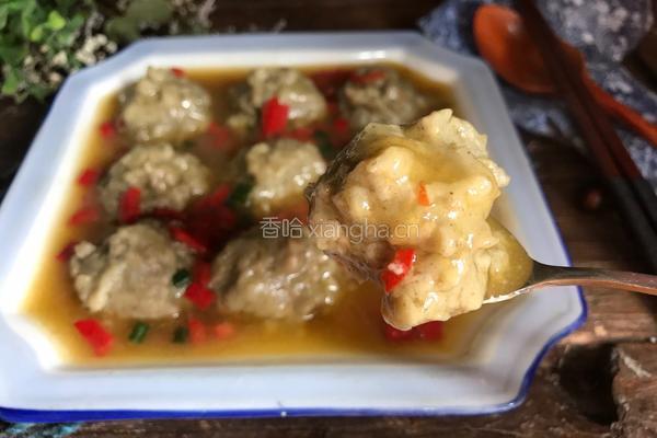 茄泥肉丸的做法图解11