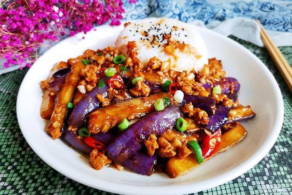 肉末茄子盖饭的做法图解13
