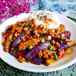 肉末茄子盖饭的做法[图]