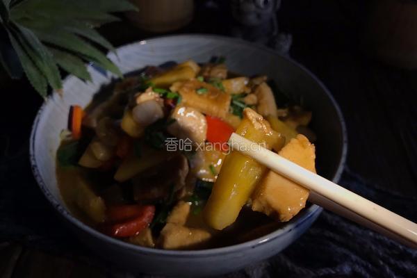 菠萝炒鸡肉的做法图解20