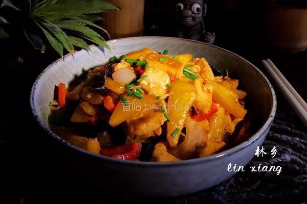 菠萝炒鸡肉的做法图解21