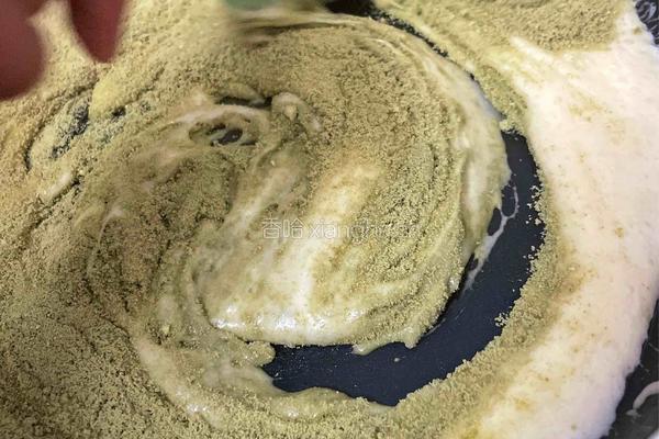 抹茶牛轧糖的做法图解4