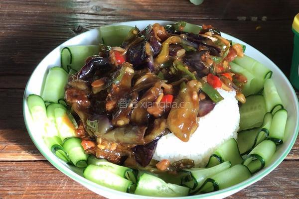 肉末鱼香茄子盖饭的做法图解19