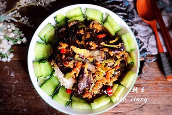 肉末鱼香茄子盖饭的做法图解20