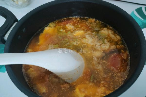 番茄鸡蛋酥肉汤的做法图解8