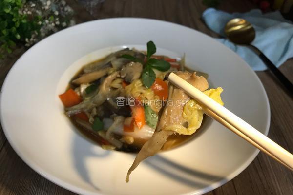 白菜炒平菇的做法图解15