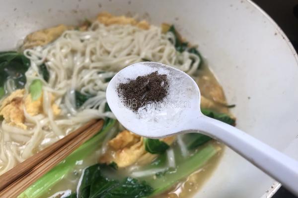 油菜鸡蛋面的做法图解12