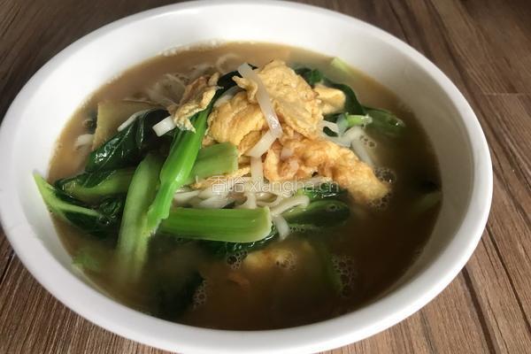 油菜鸡蛋面的做法图解14