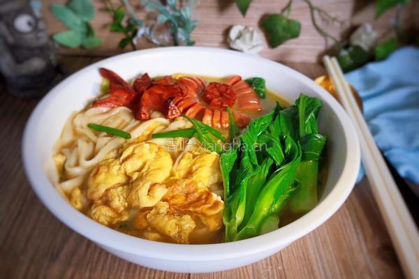 油菜鸡蛋面的做法图解17