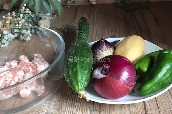 蔬菜肉饼的做法图解1