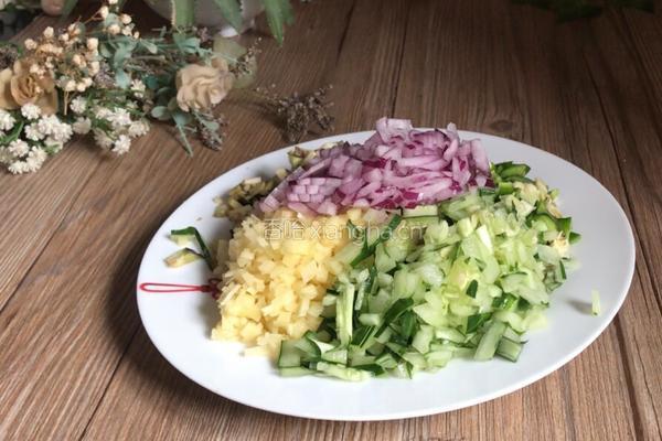 蔬菜肉饼的做法图解3