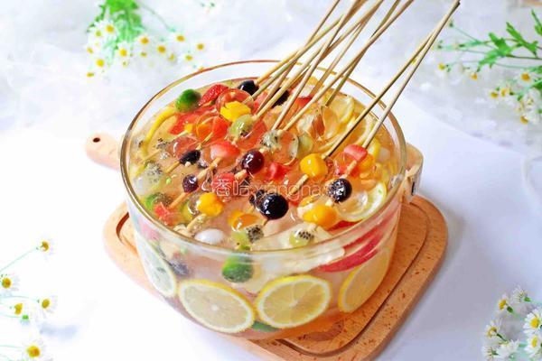 高颜值水果果冻串串桶
