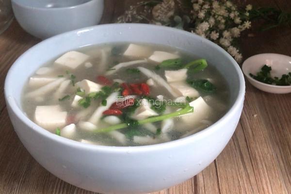 白玉菇豆腐汤的做法图解16