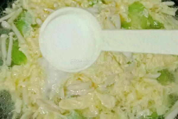 丝瓜菌菇蛋花汤的做法图解14