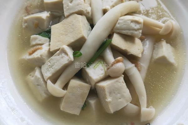 海鲜菇豆腐汤的做法图解8