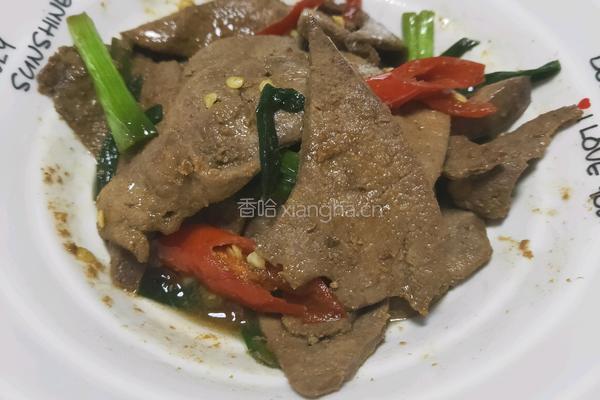 爆炒猪肝的做法图解7