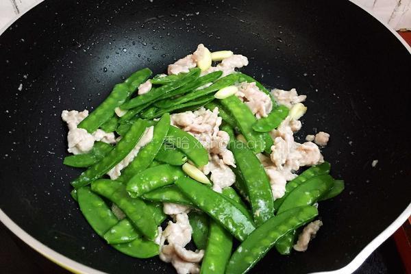 荷兰豆炒肉的做法图解12