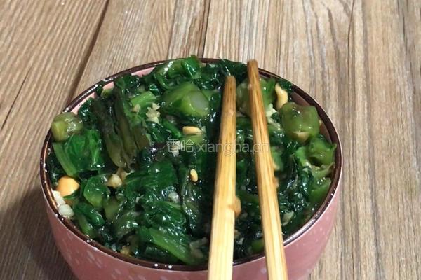 蒜香苦麻菜的做法图解14
