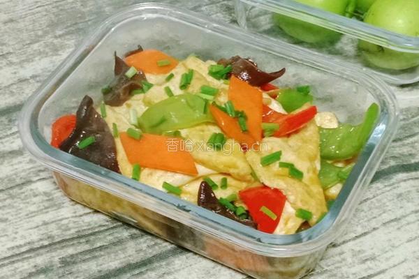 杂蔬炒豆腐的做法图解12