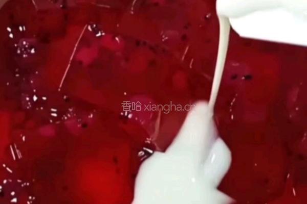 火龙果酸奶冰粉的做法图解11