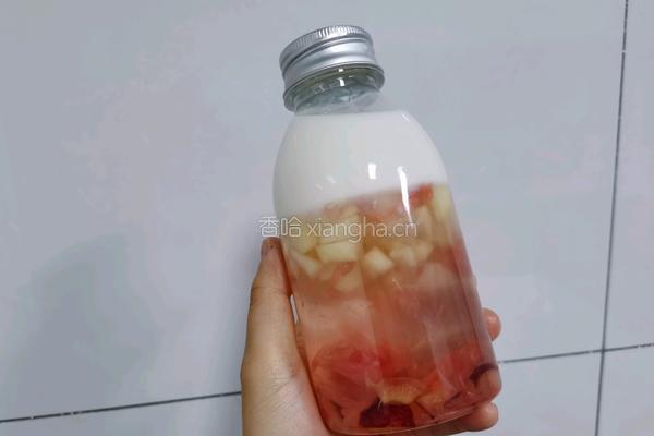 桃冻撞奶的做法图解7