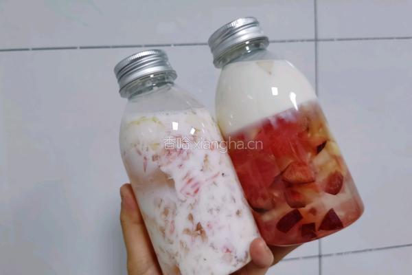 桃冻撞奶的做法图解8