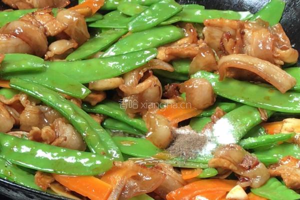 五花肉炒荷兰豆的做法图解15