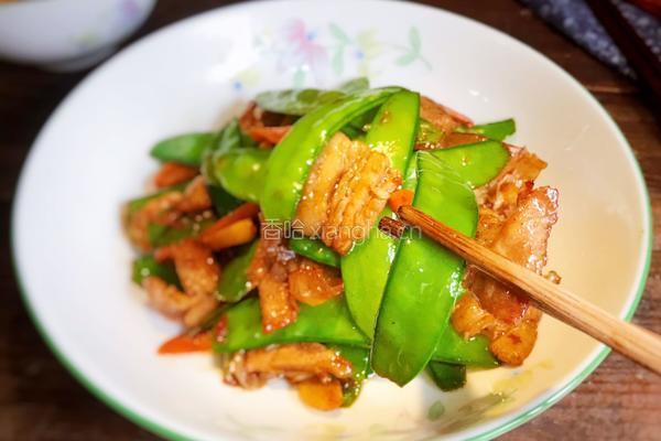 五花肉炒荷兰豆的做法图解17