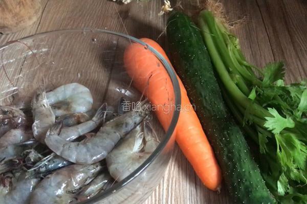 蔬菜虾仁饼的做法图解1