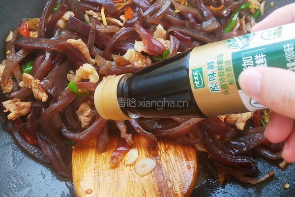 毛木耳炒肉的做法图解12