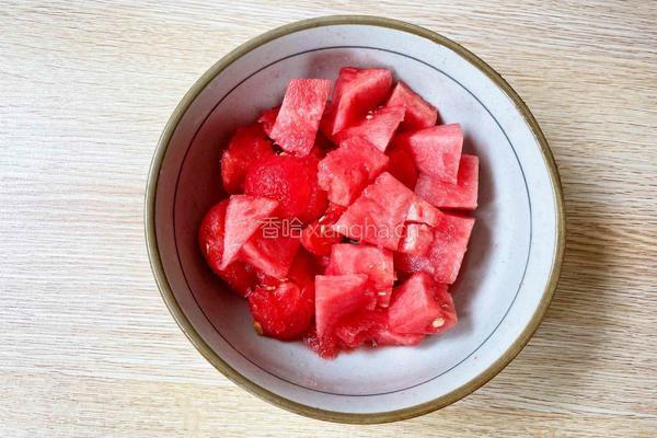 西瓜冻撞奶的做法图解2