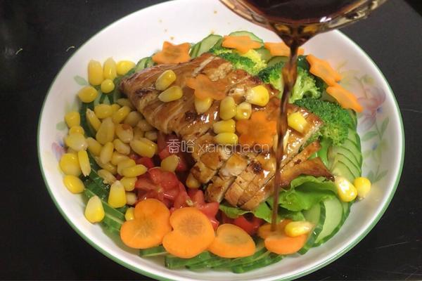鸡肉蔬菜沙拉的做法图解13