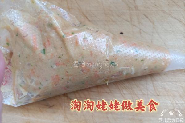 鸡肉蔬菜肠的做法图解9
