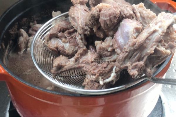 萝卜炖羊肉的做法图解4