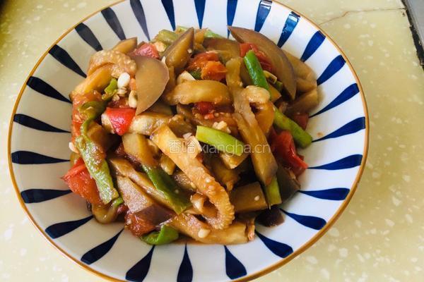 家常茄子炒豆角的做法图解7