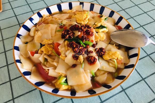 鸡蛋西红柿炒面片的做法图解13