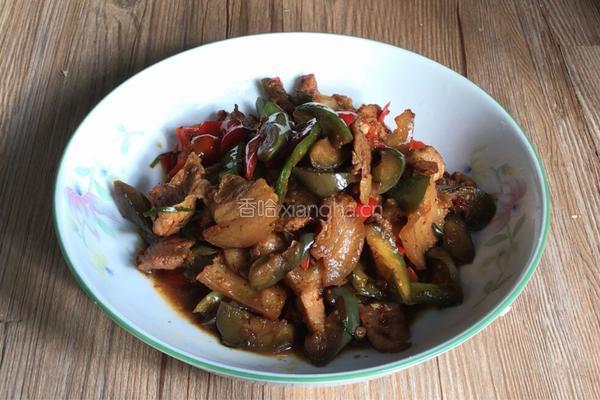 茄子炒五花肉的做法图解17