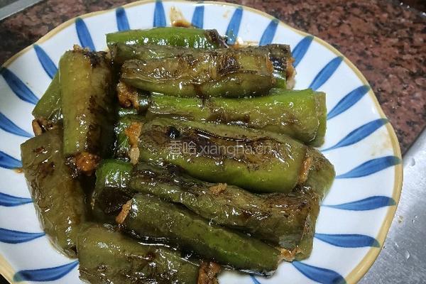 辣椒酿肉的做法图解4