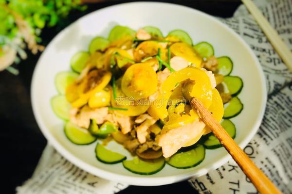 青番茄炒肉的做法图解14