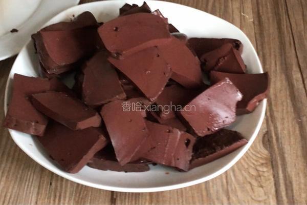 韭菜炒猪血的做法图解3